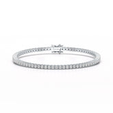 3.5 CT Round cut Lab Diamond Tennis Bracelet